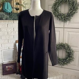Black cardigan (long length see measurement) with sparkle look